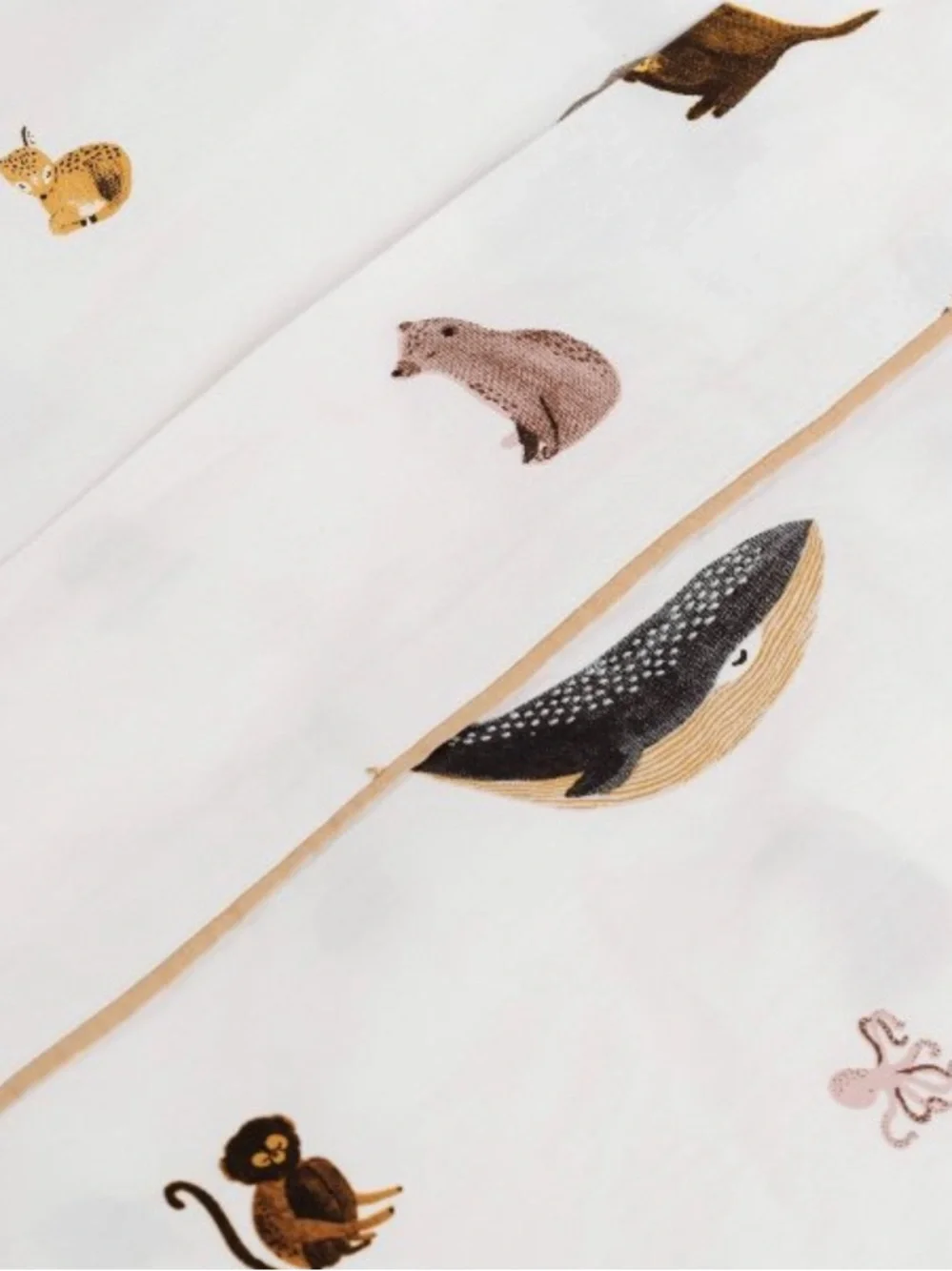 GATHRE NWT Menagerie Zoo Animals Sheet Set -Full